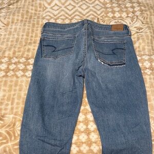 American Eagle Outfitters Distressed Blue Jeggings
